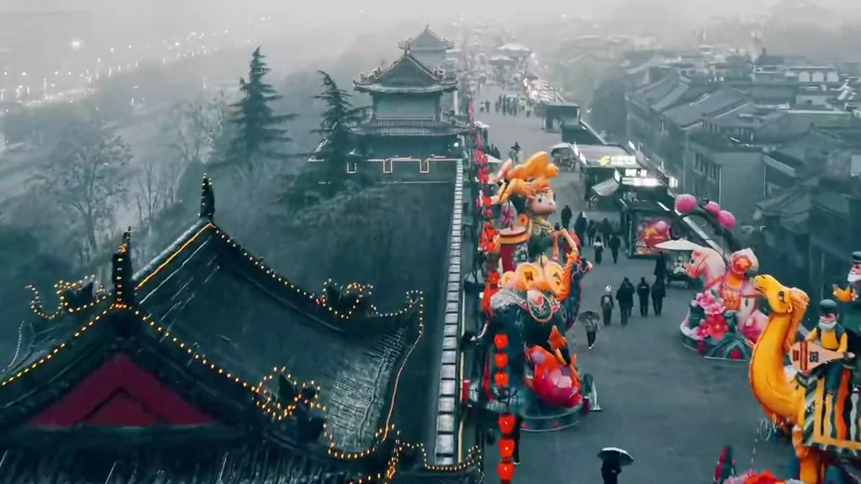 Video still: Xi’an City Wall